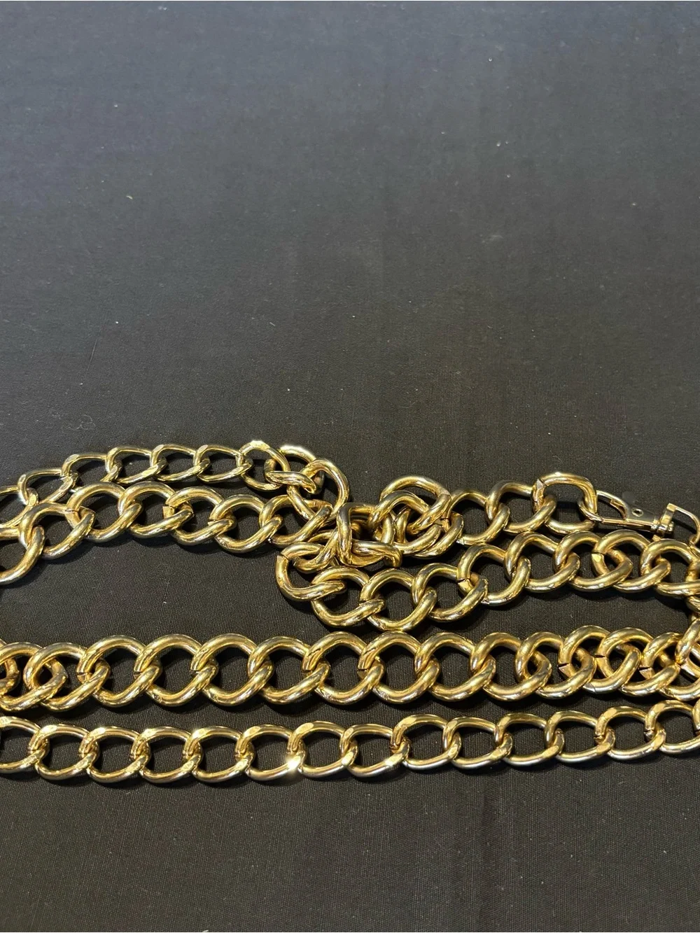 Anne Klein Gold-Tone Chunky Link Chain - Adjustable Women’s Belt